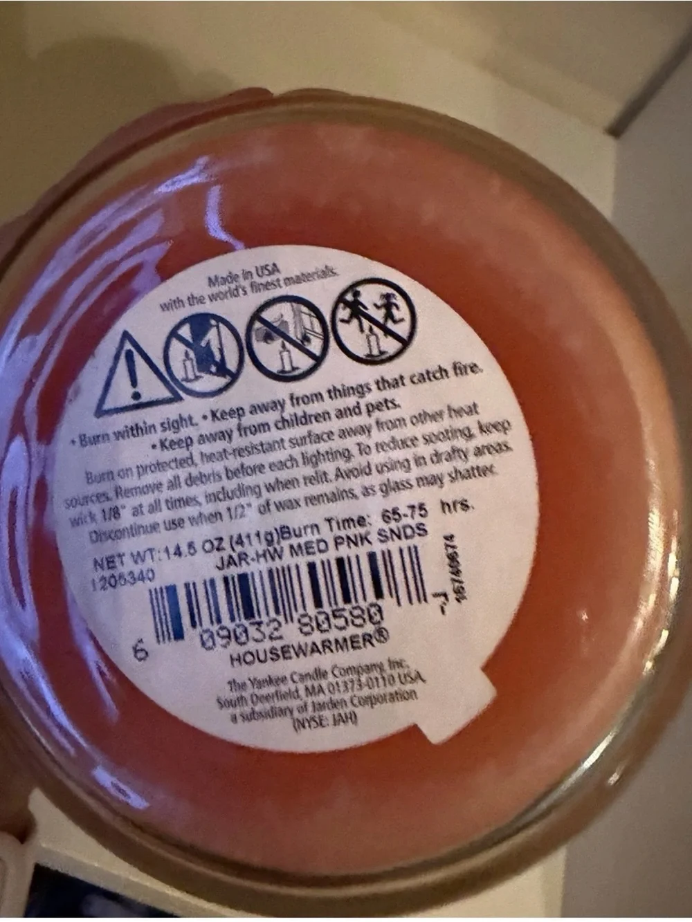 Yankee Candle Pink Sands Jar Candle 14.5 oz New Unopened 65 Hour Burn Time